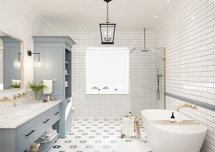 Toulouse (Blackout), Textured White - Roller Blind - Image 8